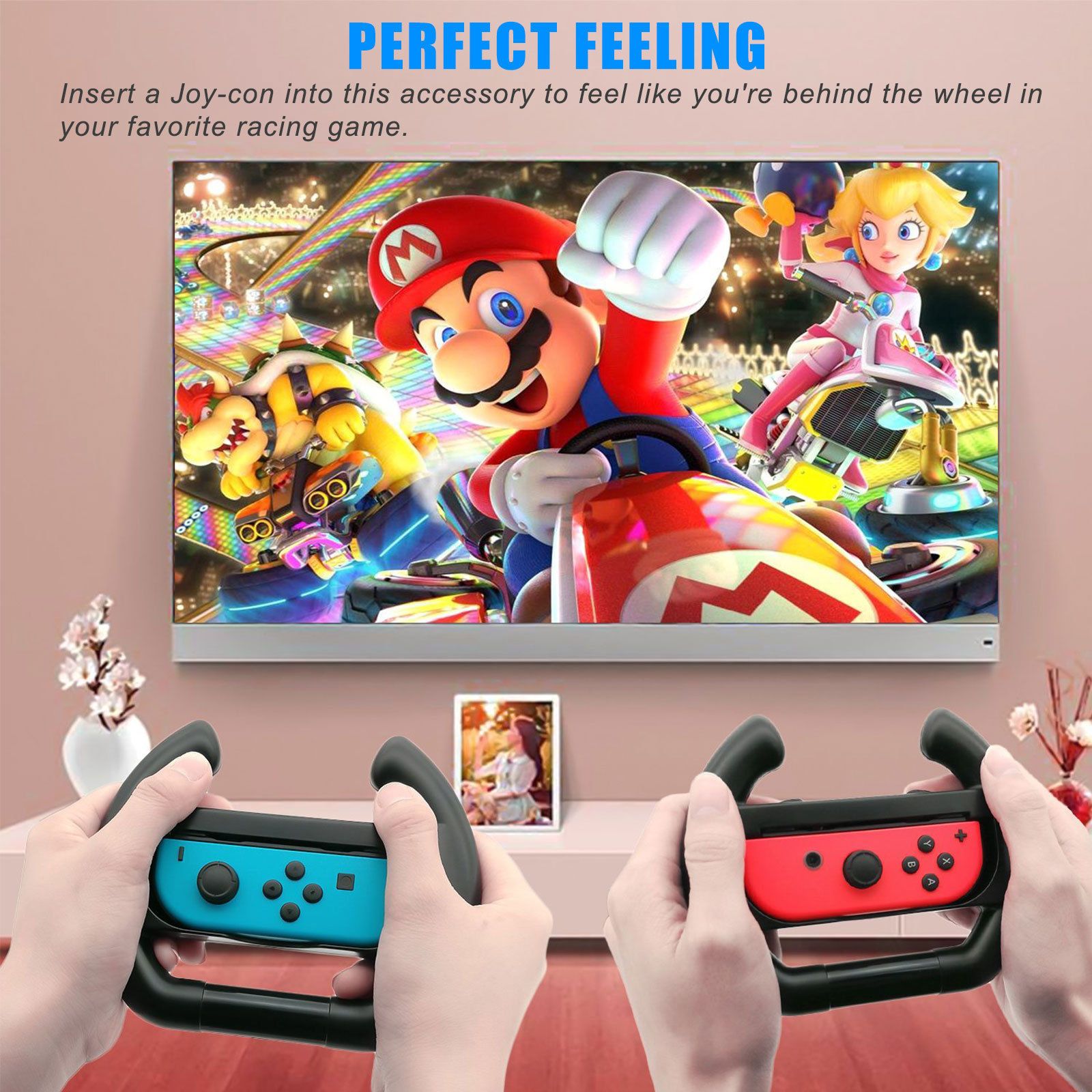 Nintendo Core's Life Extender | Traditional (Set of 2) JoyCon Steering Wheels - nintendo-core