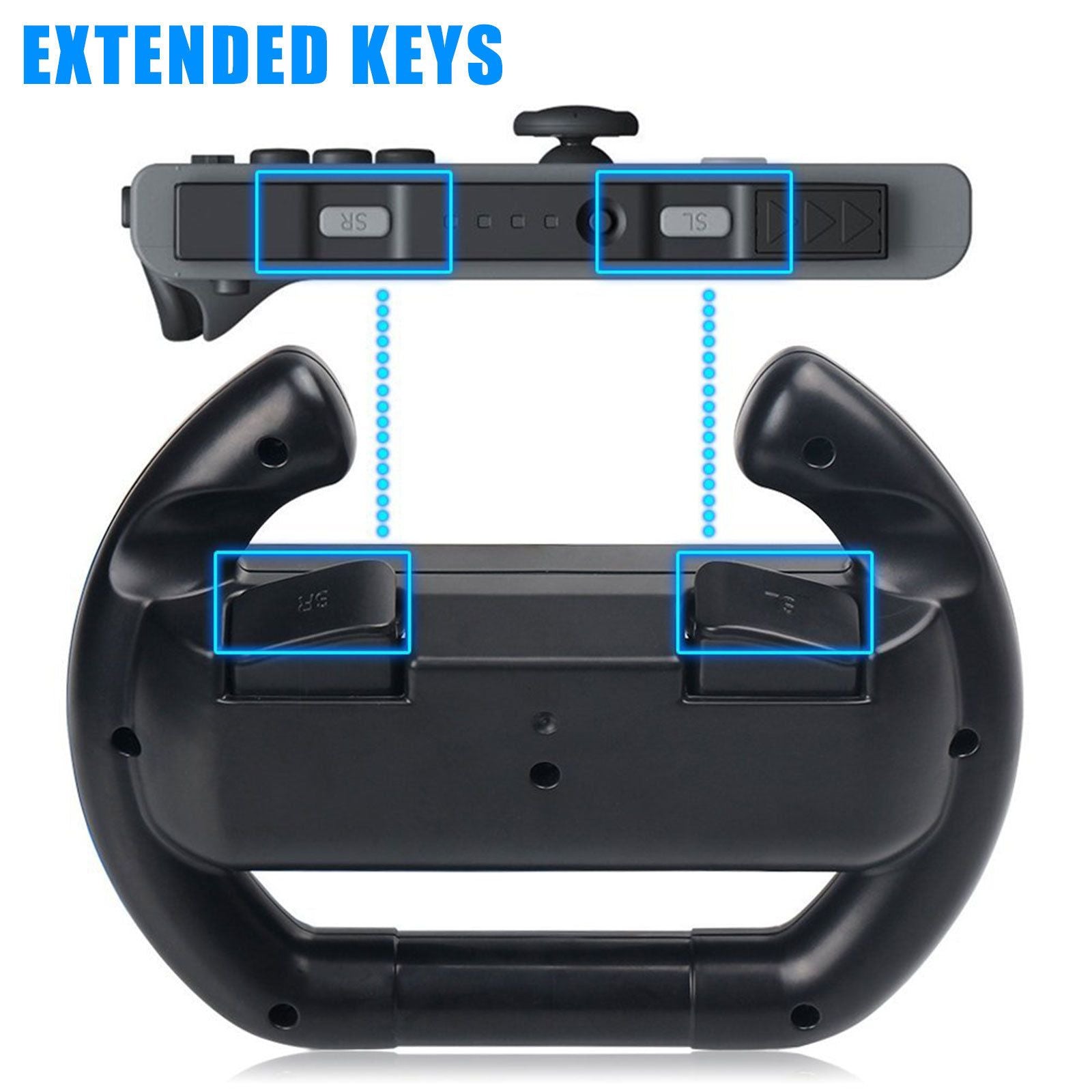 Nintendo Core's Life Extender | Traditional (Set of 2) JoyCon Steering Wheels - nintendo-core