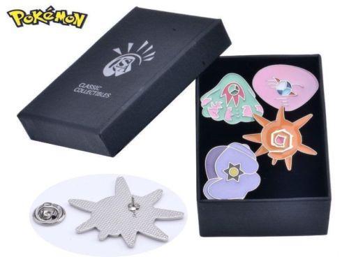 Pokemon League Gym Badge Brooch Sets