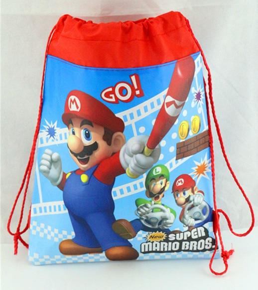 Over Stocked Mario Drawstring BackPacks! (12 Pack bulk buy) - nintendo-core