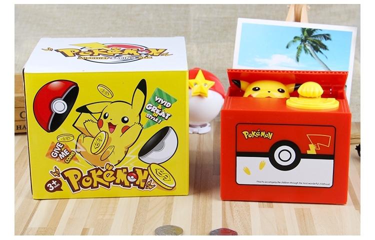 Pikachu Money Bank Box! Desk Toy / Gift! - nintendo-core