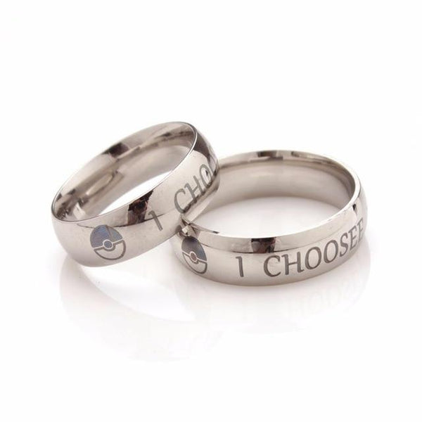 Stainless Steel His Crazy Ring Wedding Band Promise Rings His and