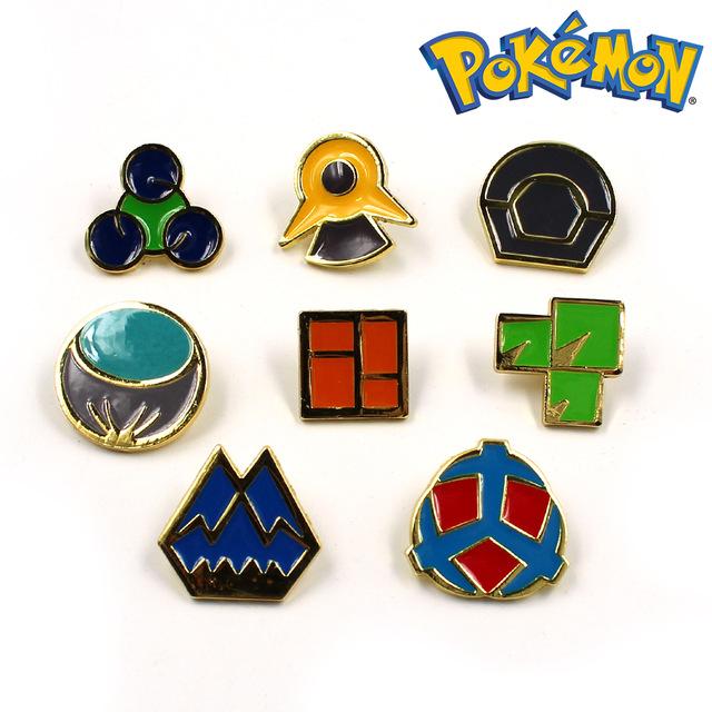 Pokemon League Gym Badge Brooches (Crrool Stream Special) - nintendo-core