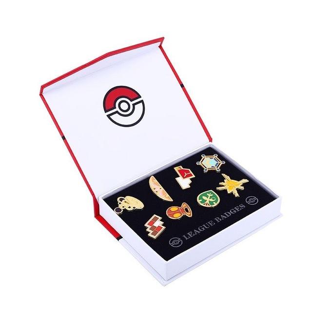 Pokemon League Gym Badge Brooches (Crrool Stream Special) - nintendo-core