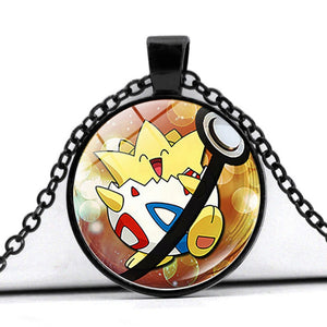 Glass Cabochon Pokemon Necklace / Pendant / Chain! 30 + Different Pokemon Inside!