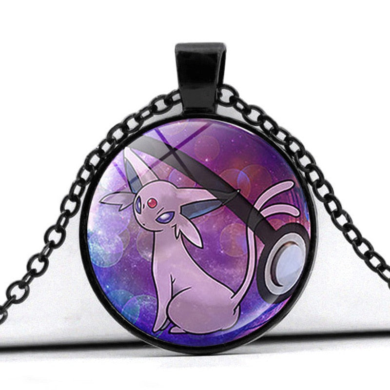 Glass Cabochon Pokemon Necklace / Pendant / Chain! 30 + Different Pokemon Inside!