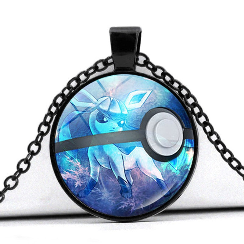 Glass Cabochon Pokemon Necklace / Pendant / Chain! 30 + Different Pokemon Inside!