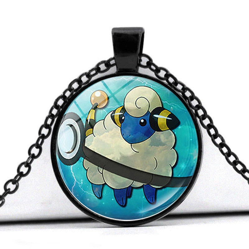 Glass Cabochon Pokemon Necklace / Pendant / Chain! 30 + Different Pokemon Inside!