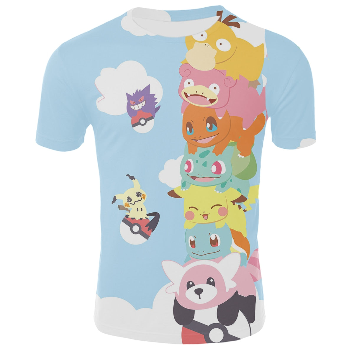 Pokemon Full Graphic T Shirts! Over 15 Types Inside!