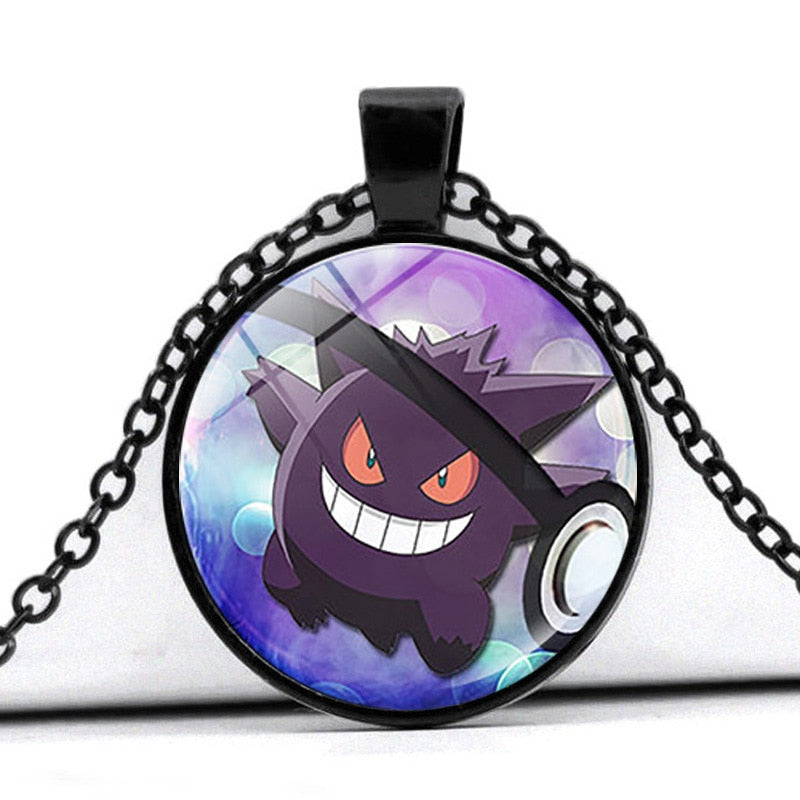 Glass Cabochon Pokemon Necklace / Pendant / Chain! 30 + Different Pokemon Inside!