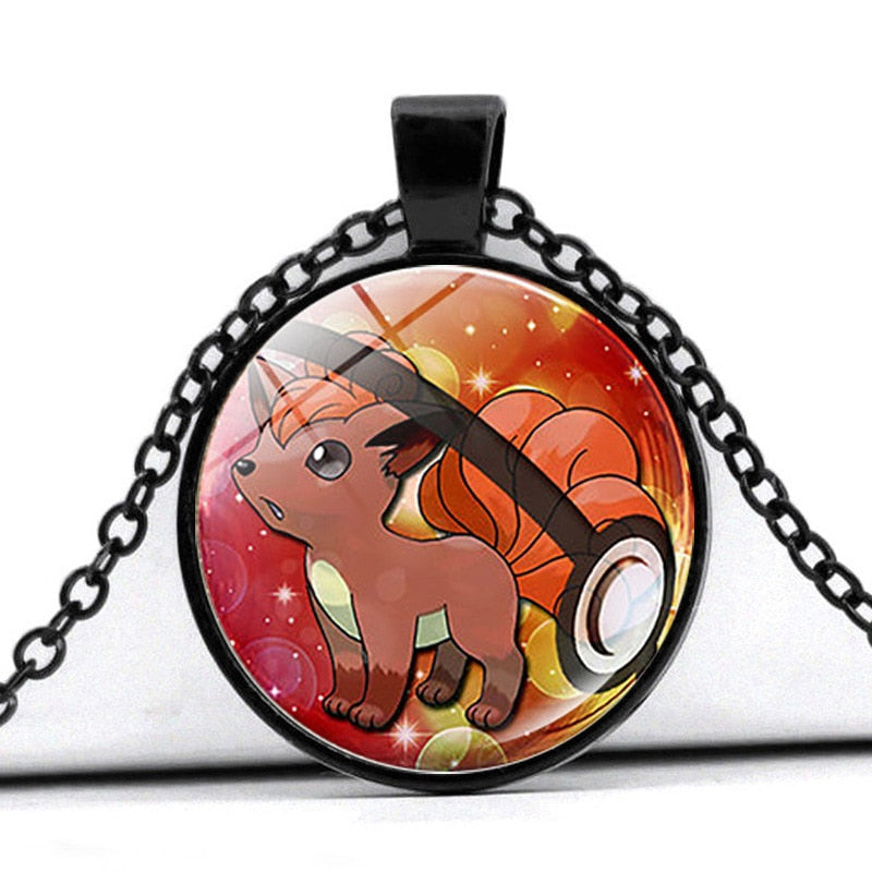 Glass Cabochon Pokemon Necklace / Pendant / Chain! 30 + Different Pokemon Inside!