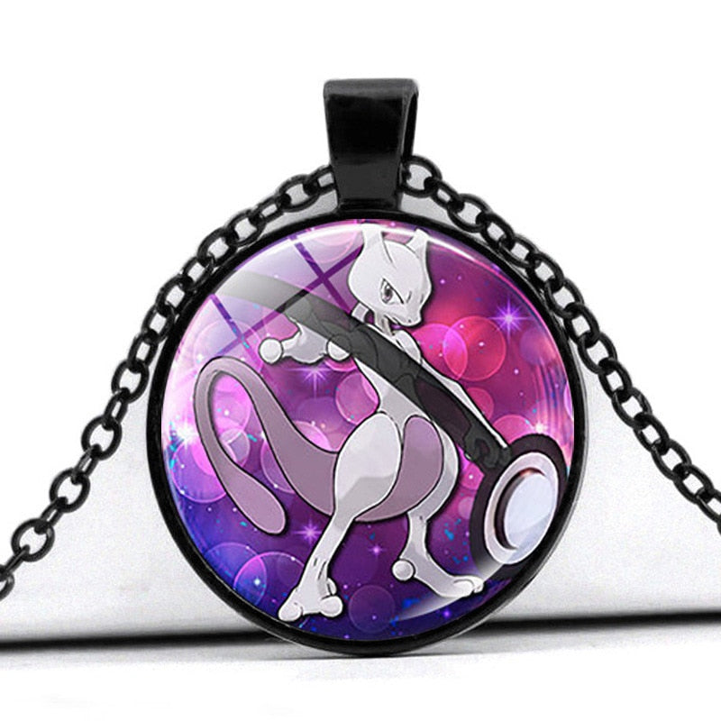 Glass Cabochon Pokemon Necklace / Pendant / Chain! 30 + Different Pokemon Inside!
