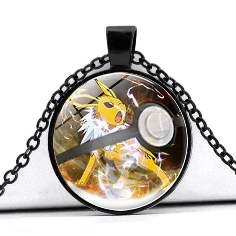 Glass Cabochon Pokemon Necklace / Pendant / Chain! 30 + Different Pokemon Inside!