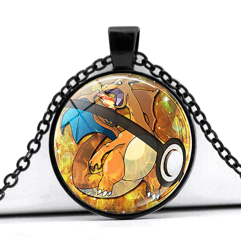 Glass Cabochon Pokemon Necklace / Pendant / Chain! 30 + Different Pokemon Inside!