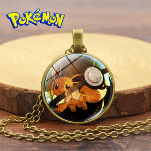 Pokeball Necklaces with Pokemon Inside! 12 Different Pokemon!