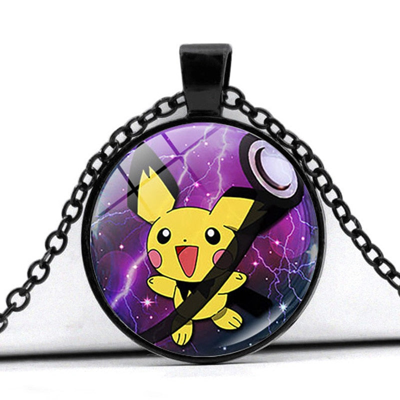 Glass Cabochon Pokemon Necklace / Pendant / Chain! 30 + Different Pokemon Inside!