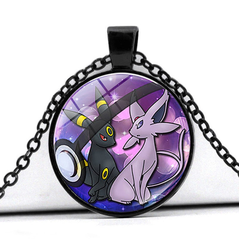 Glass Cabochon Pokemon Necklace / Pendant / Chain! 30 + Different Pokemon Inside!