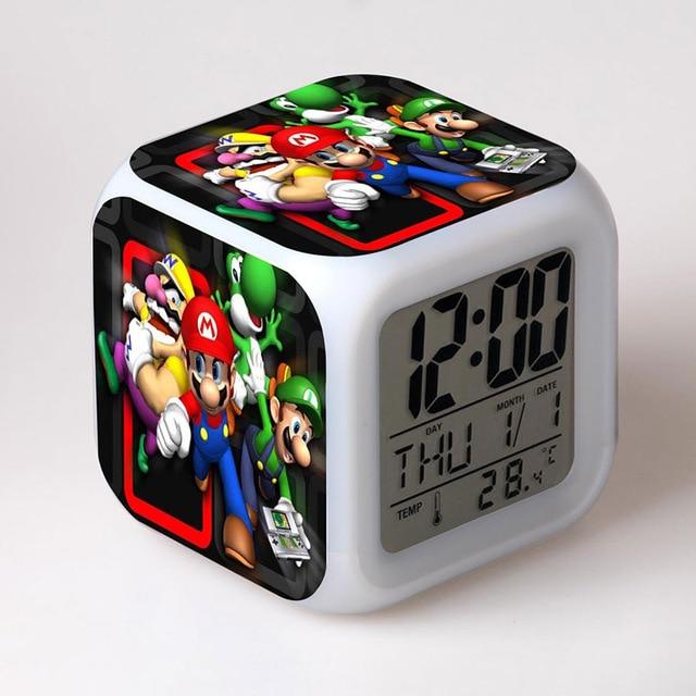 Super Mario  LED Alarm Thermometer Dice Clock - nintendo-core