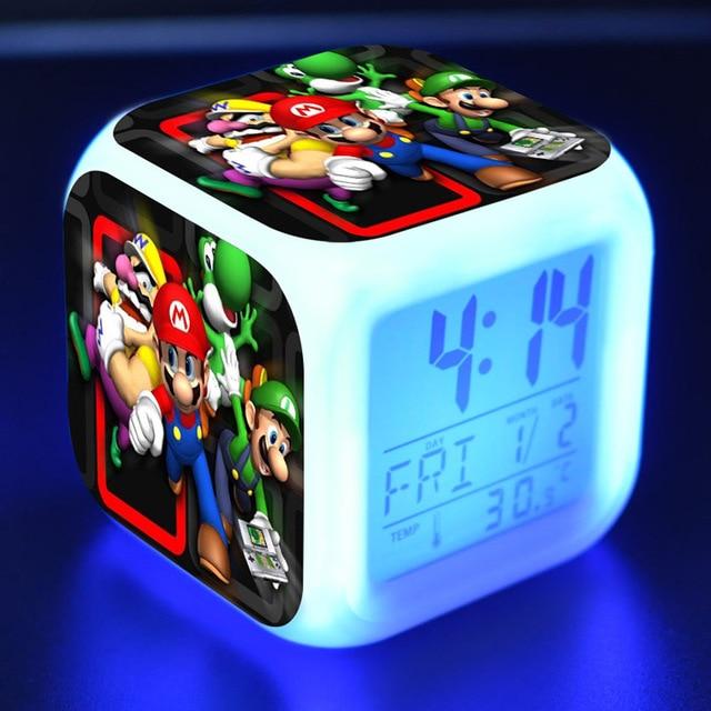 Super Mario  LED Alarm Thermometer Dice Clock - nintendo-core
