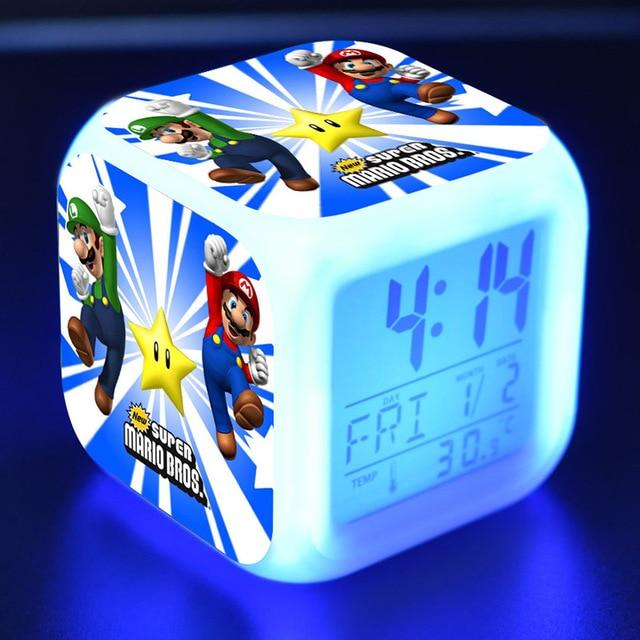 Super Mario  LED Alarm Thermometer Dice Clock - nintendo-core
