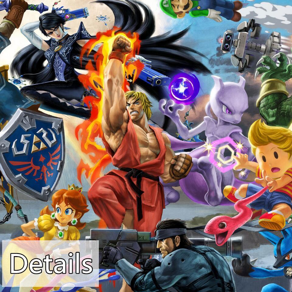 Super Smash Brothers 5 Piece Canvas Painting - nintendo-core