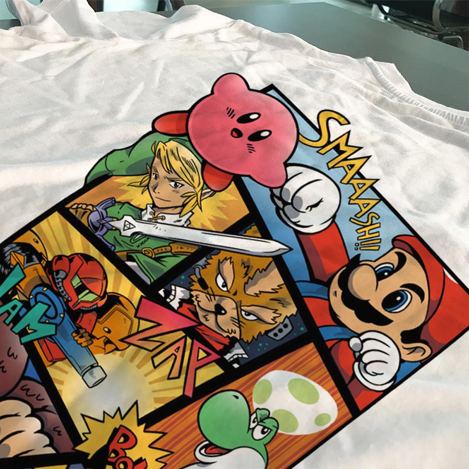 Super Smash Brothers Collage T Shirt - nintendo-core
