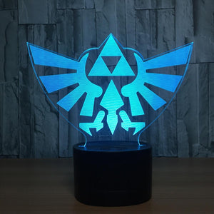 The Legend of Zelda - 7 Color Changing Visual Illusion Lamp - nintendo-core