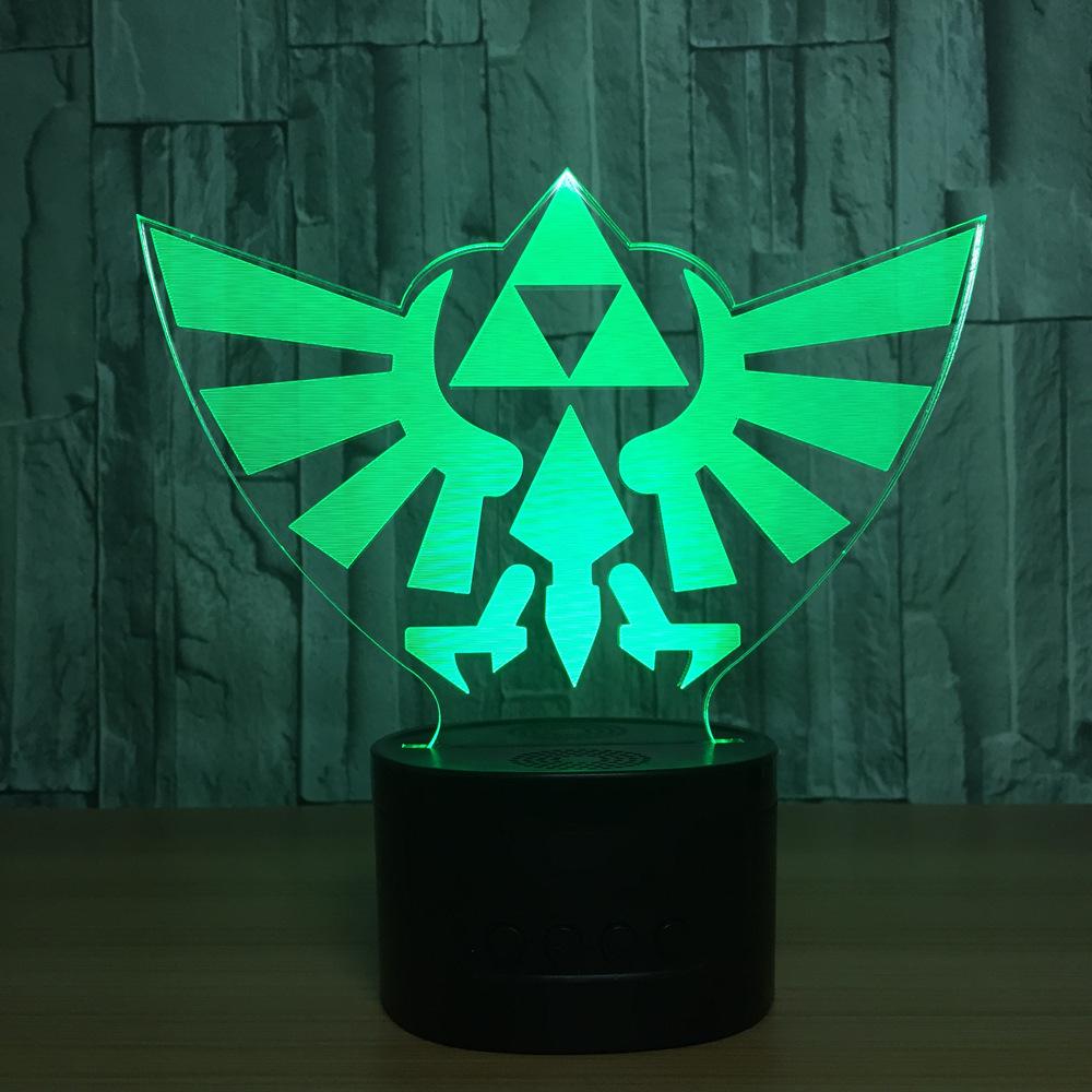 The Legend of Zelda - 7 Color Changing Visual Illusion Lamp - nintendo-core
