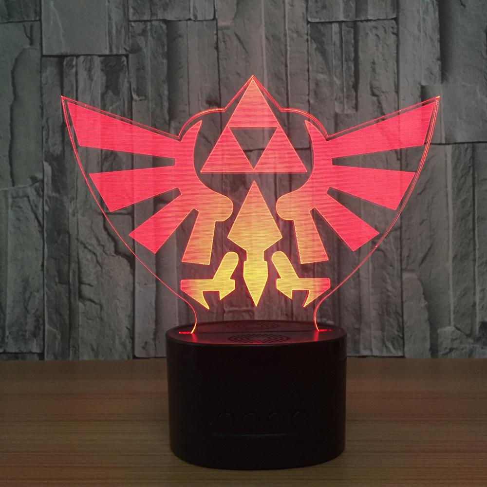 The Legend of Zelda - 7 Color Changing Visual Illusion Lamp - nintendo-core