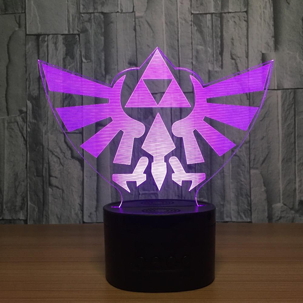 The Legend of Zelda - 7 Color Changing Visual Illusion Lamp - nintendo-core