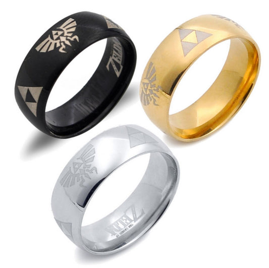 Triforce Titanium Ring - nintendo-core