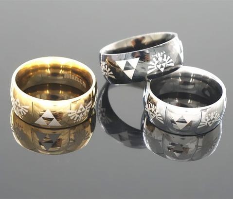 Triforce Titanium Ring - nintendo-core