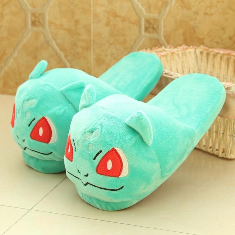 Unisex Snorlax / Eevee / Pikachu / Squirtle / Charmander Warm Indoor Plush Slippers - nintendo-core