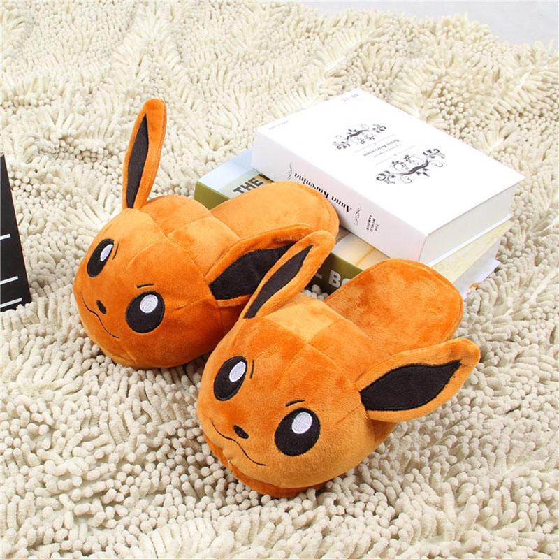 Unisex Snorlax / Eevee / Pikachu / Squirtle / Charmander Warm Indoor Plush Slippers - nintendo-core