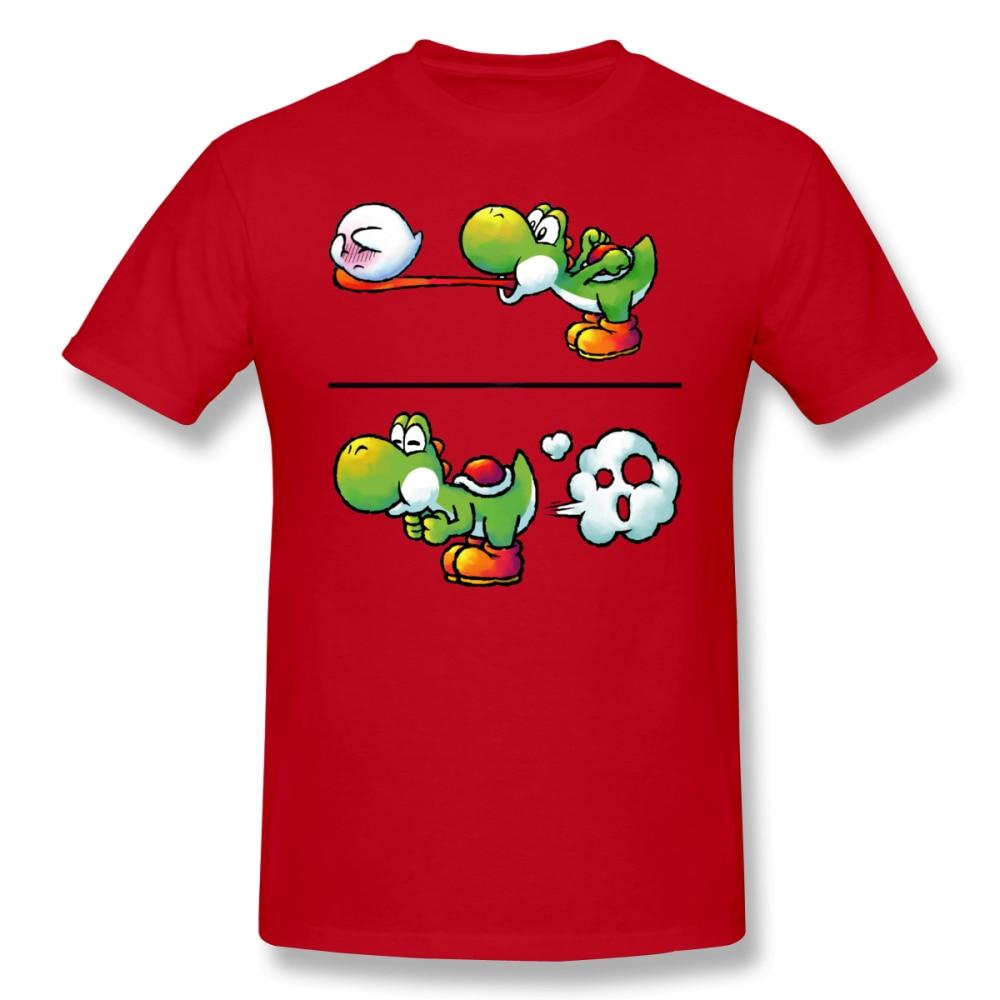 Yoshi Eating Boo Fitted T Shirt - nintendo-core