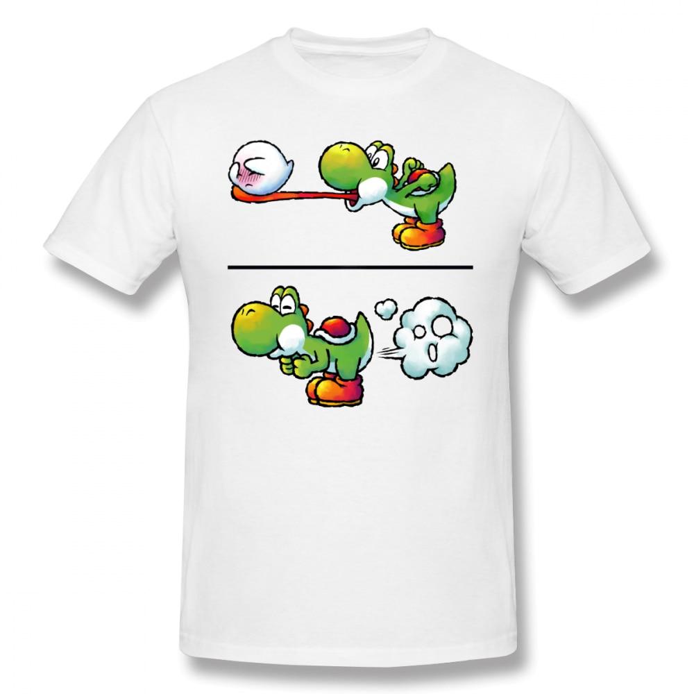 Yoshi Eating Boo Fitted T Shirt - nintendo-core