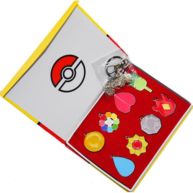 Pokemon League Gym Badge Brooch Sets