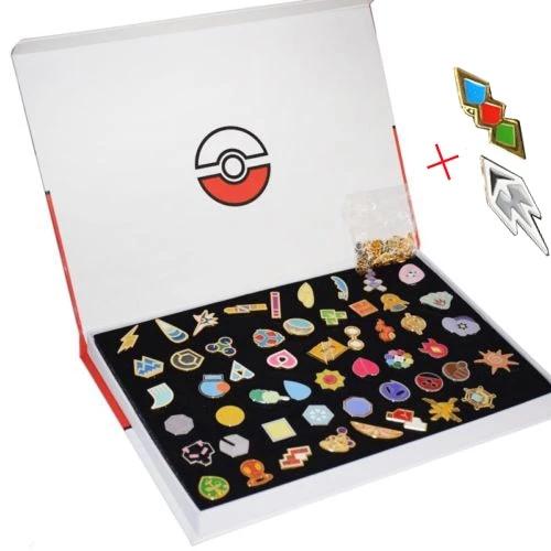 Pokemon League Gym Badge Brooch Sets