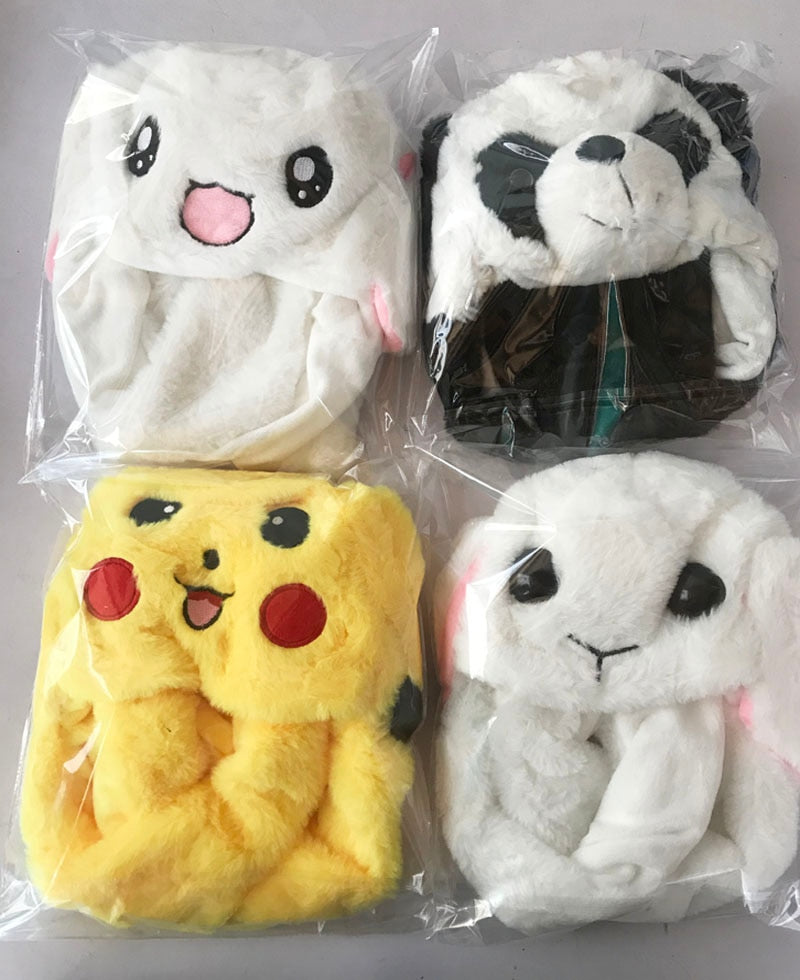 Eevee Evolutions and Pikachu Soft Plush Beanie Hats