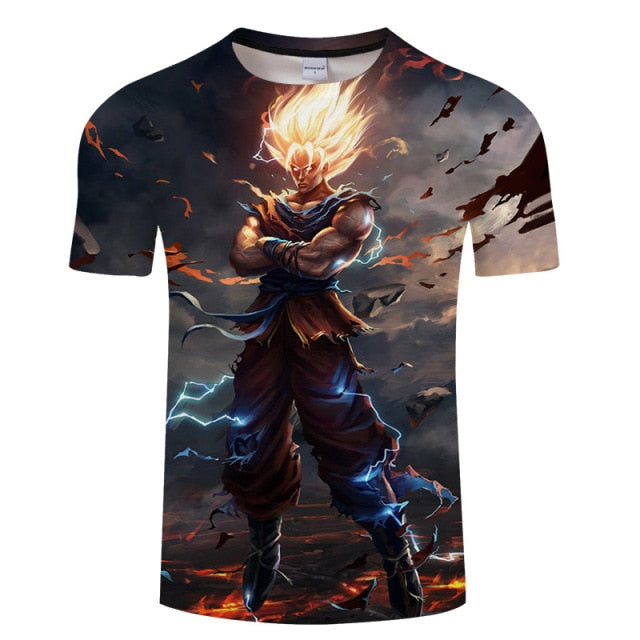 Goku Full Custom Print Graphic T Shirts! Super Saiyan Blue & Ultra Instinct!
