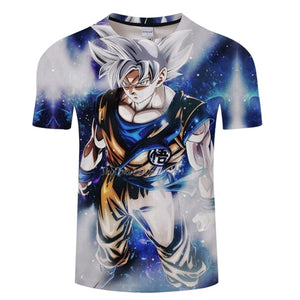T-shirt Son Goku Super Saiyajin Blue - Personalizei