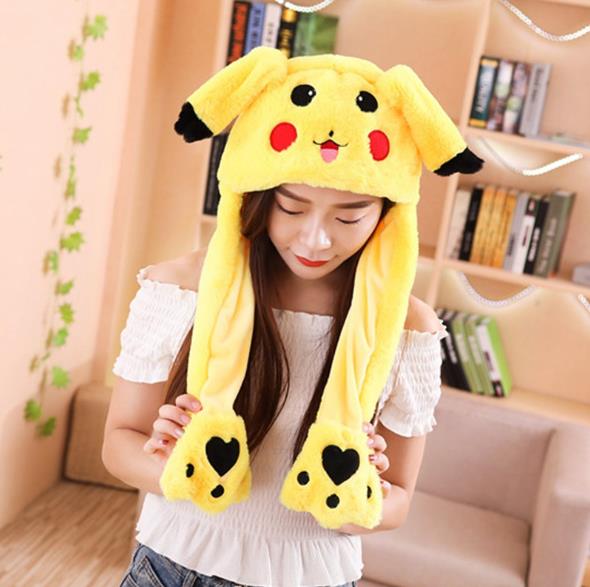 Eevee Evolutions and Pikachu Soft Plush Beanie Hats