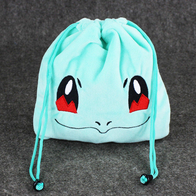 Felt Plush Pokemon Tote Drawstring Bags (Backpacks)