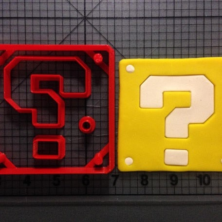 Super Mario Cookie Fondant Cutter | Question Block, Luigi, Gumbas and more. (Large)